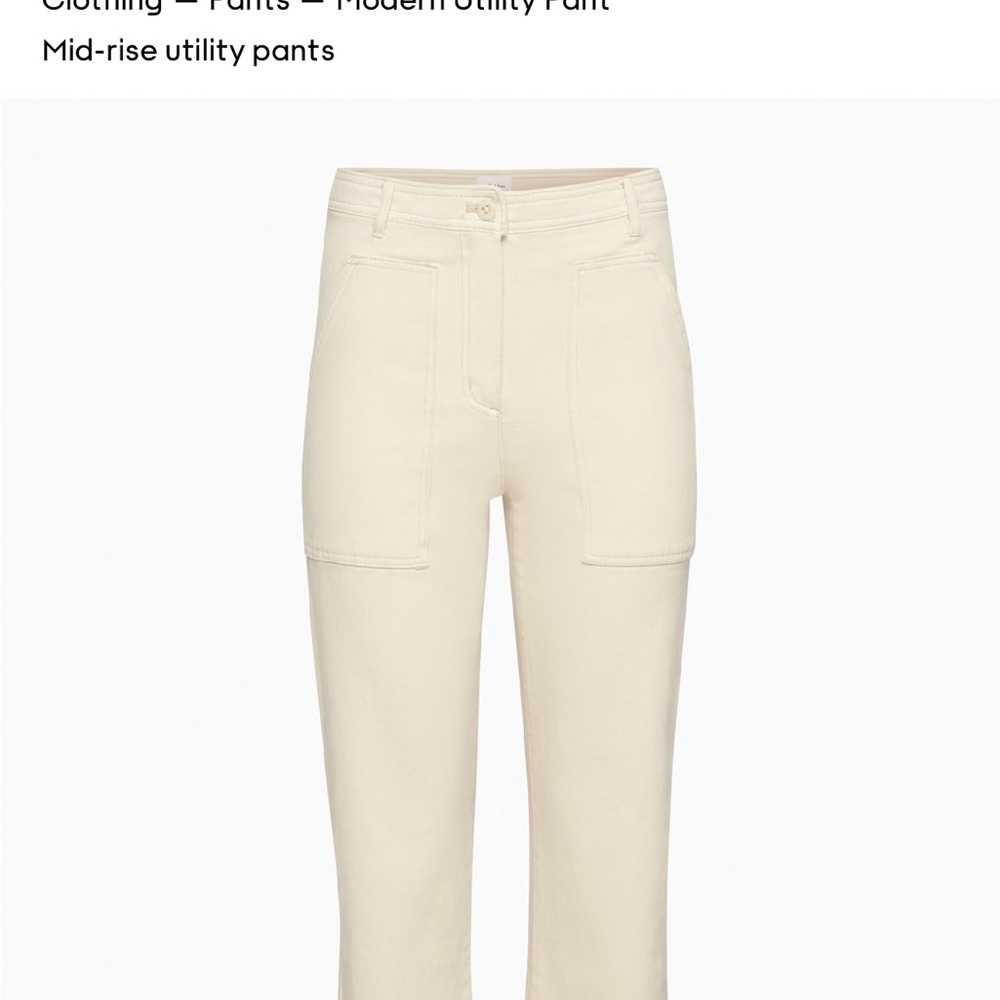 Wilfred Free Cream High-Waist Pants
